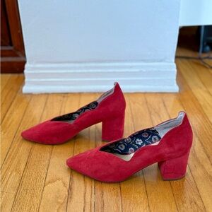 Seychelles Red Suede Women's Heels